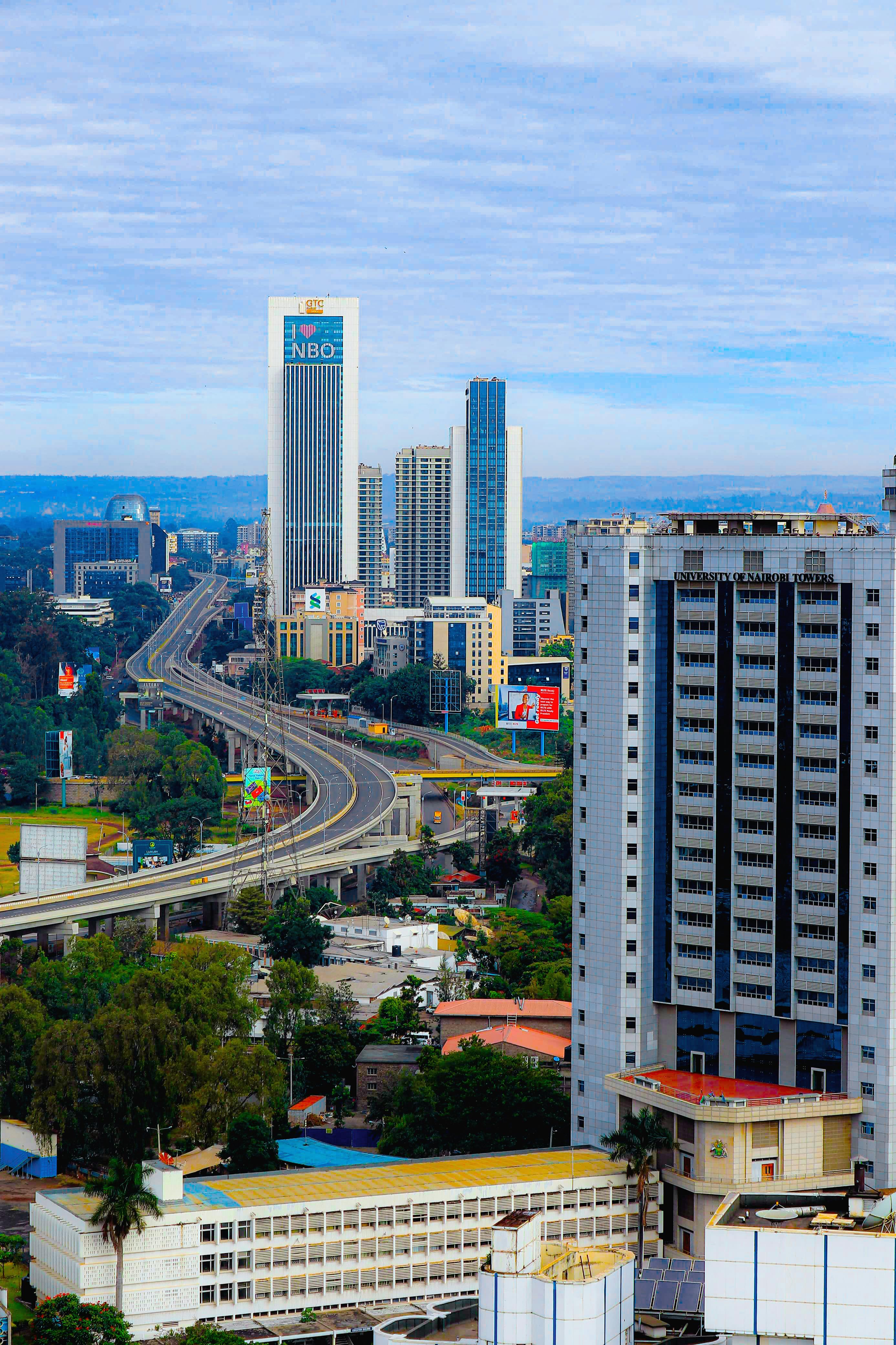 Beautiful Nairobi city skyline